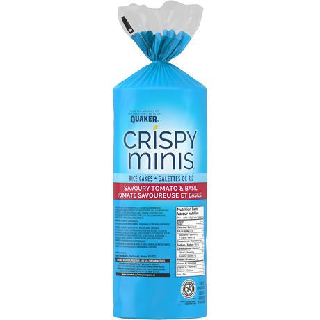 Quaker Crispy Minis Rice Cakes Savoury Tomato & Basil, 173g {Imported from Canada}